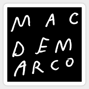 Mac Demarco Salad Days Handwriting Inverted Sticker